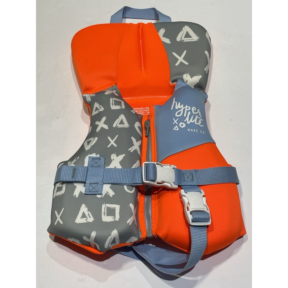 Hyperlite Infant Life Jacket Vest USCG Approved Under 30 lbs Orange Gray New